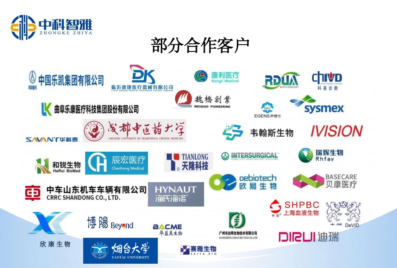 中科智雅醫(yī)療技術集團部分合作客戶